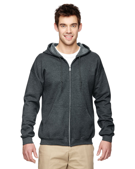 Front and Primary view of the Gildan Adult Heavy Blend™ 8 oz., 50/50 Full-Zip Hooded Sweatshirt