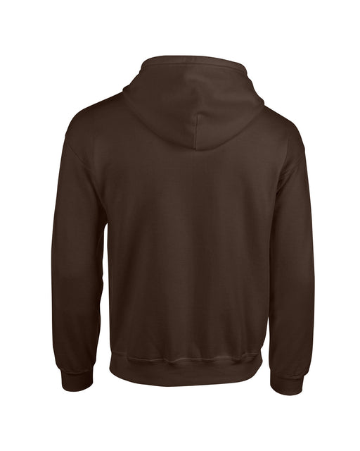 Rear and Blank view of the Gildan Adult Heavy Blend™ 8 oz., 50/50 Full-Zip Hooded Sweatshirt