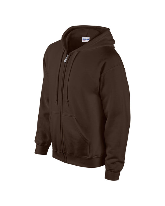 Right and Blank view of the Gildan Adult Heavy Blend™ 8 oz., 50/50 Full-Zip Hooded Sweatshirt