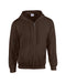 Front and Blank view of the Gildan Adult Heavy Blend™ 8 oz., 50/50 Full-Zip Hooded Sweatshirt