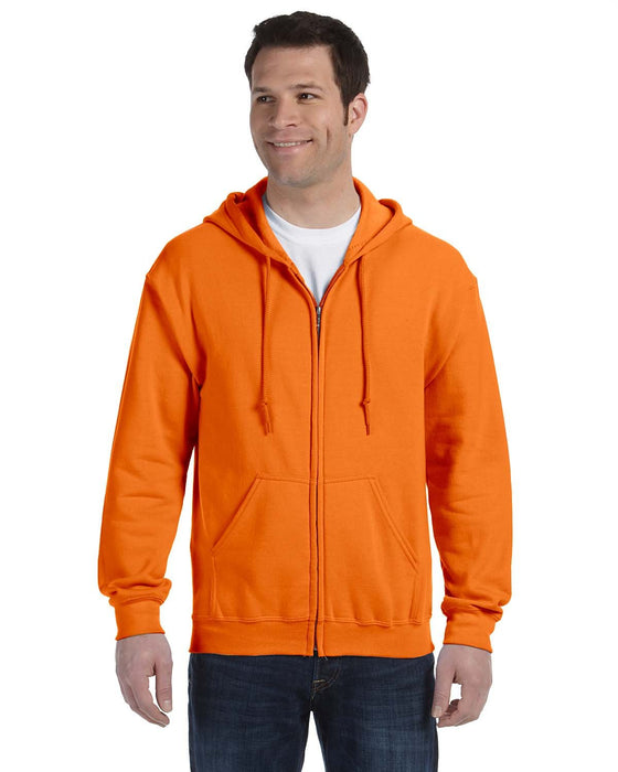 Front and Primary view of the Gildan Adult Heavy Blend™ 8 oz., 50/50 Full-Zip Hooded Sweatshirt