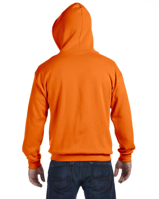 Rear view of the Gildan Adult Heavy Blend™ 8 oz., 50/50 Full-Zip Hooded Sweatshirt