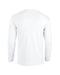 Rear and Blank view of the Gildan Adult Heavy Cotton™ Long-Sleeve T-Shirt