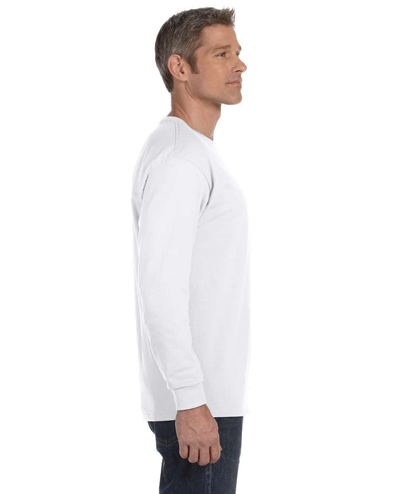 Right view of the Gildan Adult Heavy Cotton™ Long-Sleeve T-Shirt