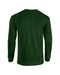 Rear and Blank view of the Gildan Adult Heavy Cotton™ Long-Sleeve T-Shirt