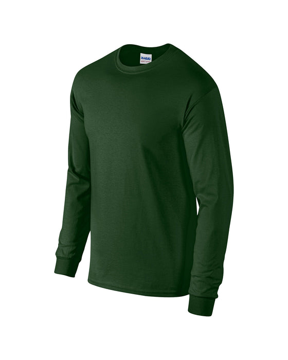 Right and Blank view of the Gildan Adult Heavy Cotton™ Long-Sleeve T-Shirt