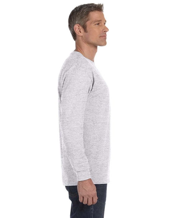 Right view of the Gildan Adult Heavy Cotton™ Long-Sleeve T-Shirt