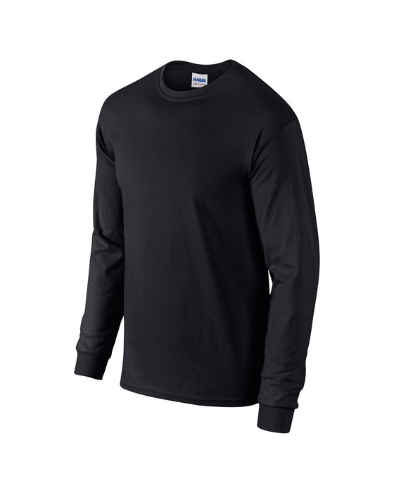 Right and Blank view of the Gildan Adult Heavy Cotton™ Long-Sleeve T-Shirt