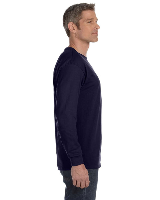 Right view of the Gildan Adult Heavy Cotton™ Long-Sleeve T-Shirt