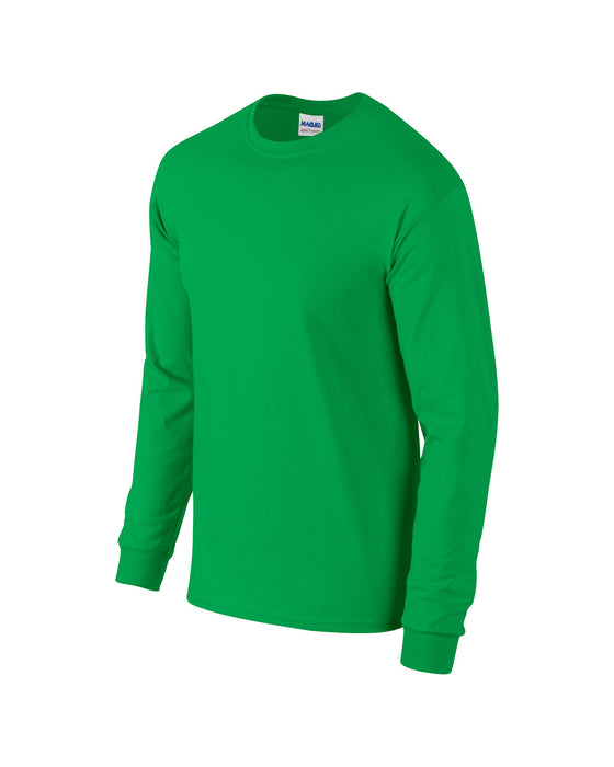 Right and Blank view of the Gildan Adult Heavy Cotton™ Long-Sleeve T-Shirt