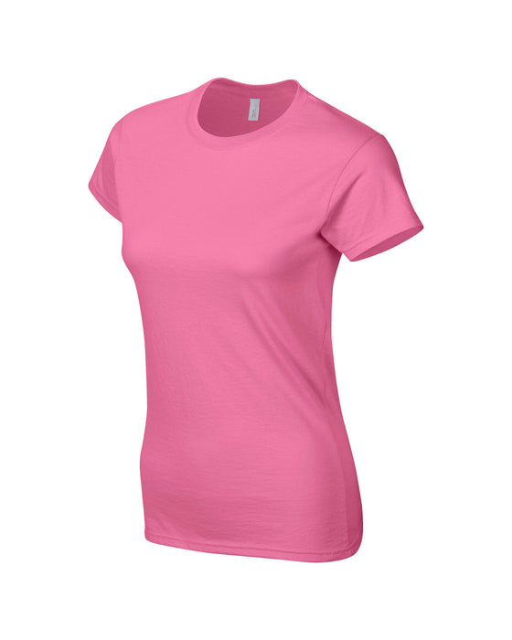 Right and Blank view of the Gildan Ladies' Softstyle® Fitted T-Shirt