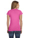 Rear view of the Gildan Ladies' Softstyle® Fitted T-Shirt