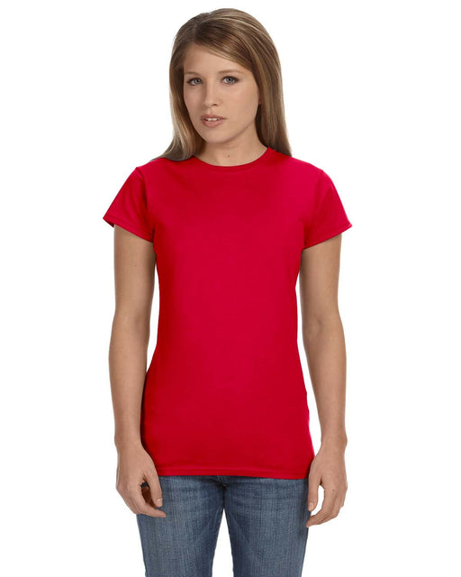 Front and Primary view of the Gildan Ladies' Softstyle® Fitted T-Shirt