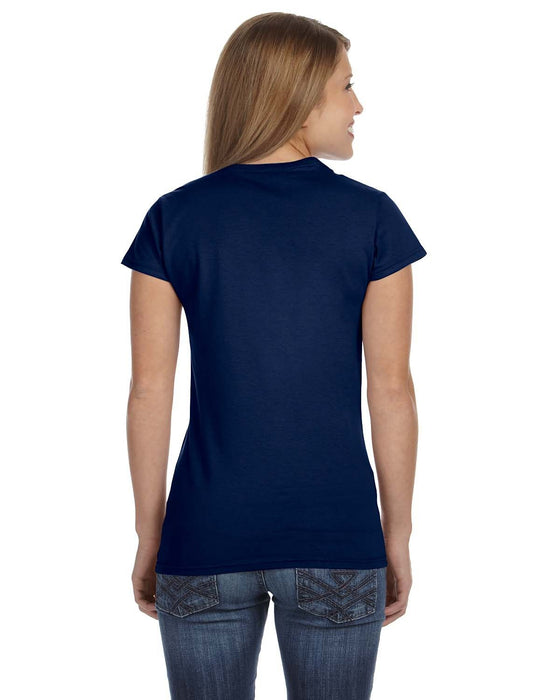 Rear view of the Gildan Ladies' Softstyle® Fitted T-Shirt