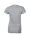 Rear and Blank view of the Gildan Ladies' Softstyle® Fitted T-Shirt