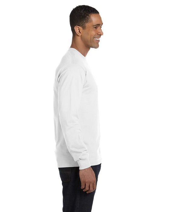 Right view of the Gildan Adult 50/50 Long-Sleeve T-Shirt