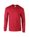 Front and Blank view of the Gildan Adult 50/50 Long-Sleeve T-Shirt