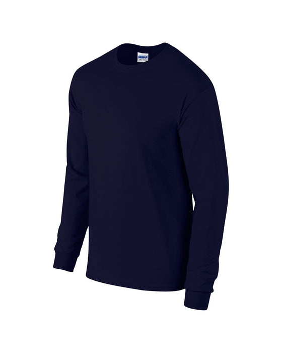 Right and Blank view of the Gildan Adult 50/50 Long-Sleeve T-Shirt