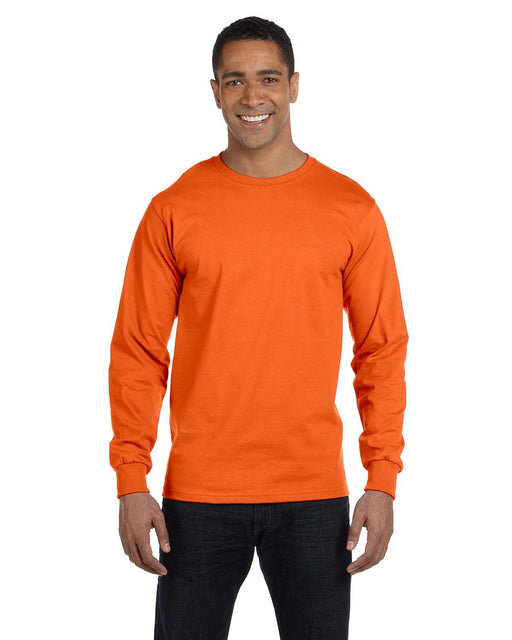 Front and Primary view of the Gildan Adult 50/50 Long-Sleeve T-Shirt