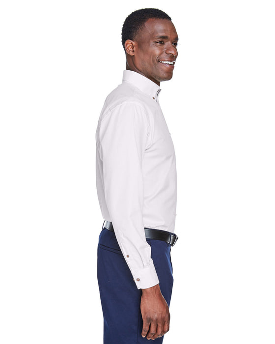 Right view of the Men's Easy Blend™ Long-Sleeve Twill Shirt with Stain-Release