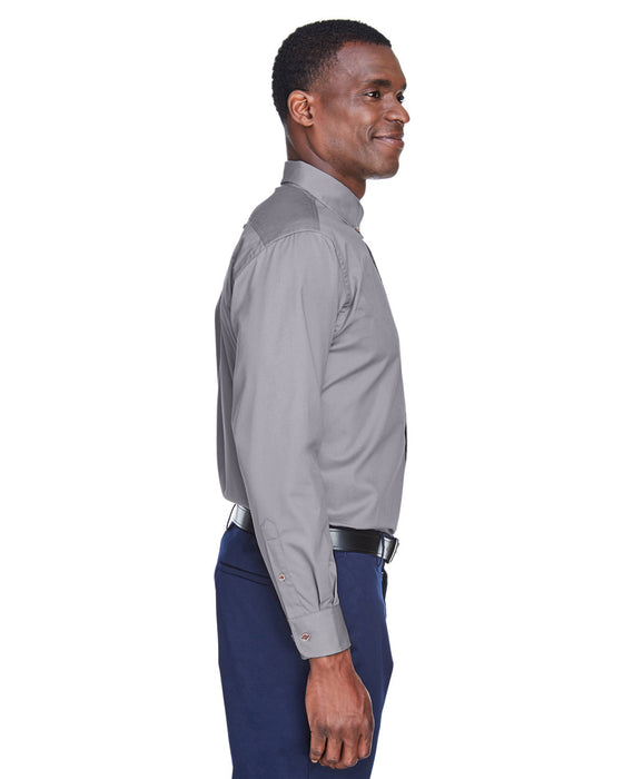 Right view of the Men's Easy Blend™ Long-Sleeve Twill Shirt with Stain-Release