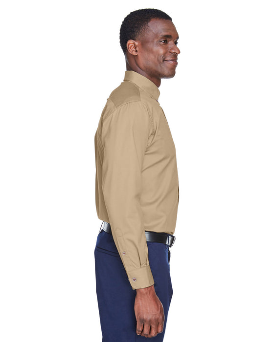 Right view of the Men's Easy Blend™ Long-Sleeve Twill Shirt with Stain-Release