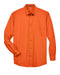 Front and Blank view of the Men's Easy Blend™ Long-Sleeve Twill Shirt with Stain-Release