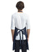 Rear view of the Unisex Jeans Stitch Denim Bib Apron