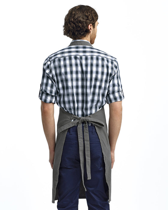 Rear view of the Artisan Collection by Reprime Heavy Cotton Canvas Pocket Apron