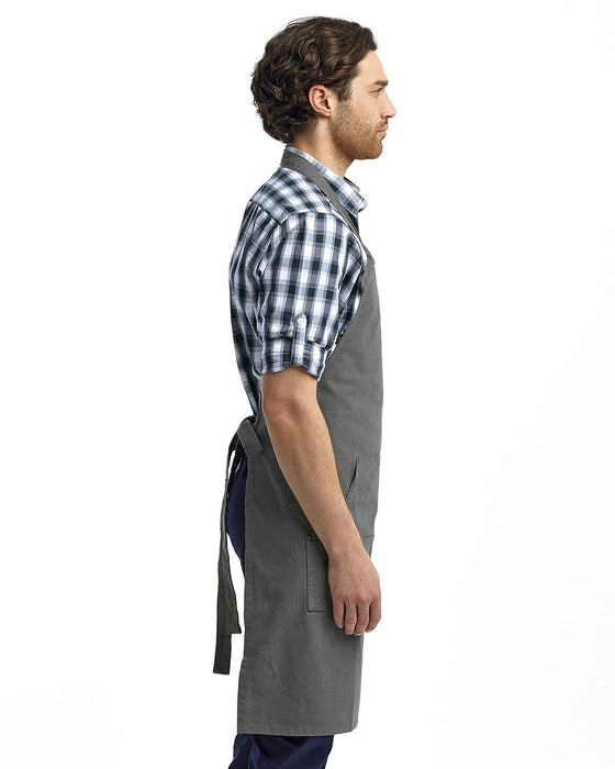 Right view of the Artisan Collection by Reprime Heavy Cotton Canvas Pocket Apron