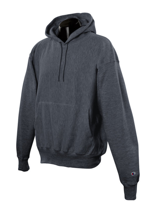 Front and Blank view of the Champion Reverse Weave® Pullover Hooded Sweatshirt