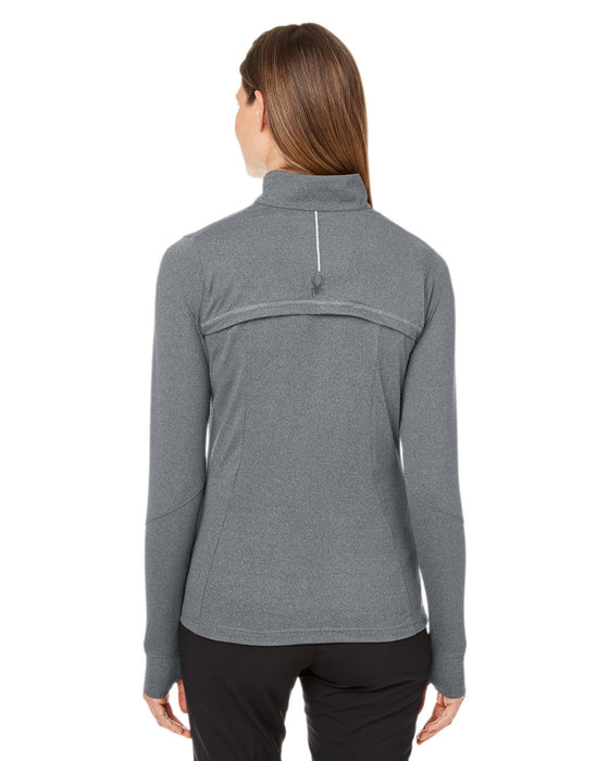 Rear view of the Spyder Ladies' Spyre Quarter-Zip