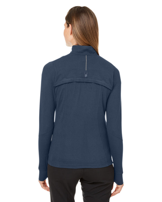 Rear view of the Spyder Ladies' Spyre Quarter-Zip