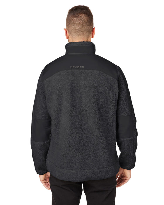 Rear view of the Spyder Unisex Venture Sherpa Jacket