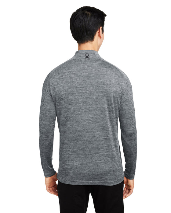 Rear view of the Spyder Men's Mission Half-Zip