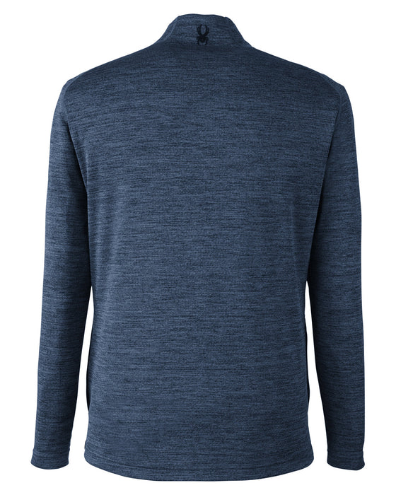 Rear and Blank view of the Spyder Men's Mission Half-Zip