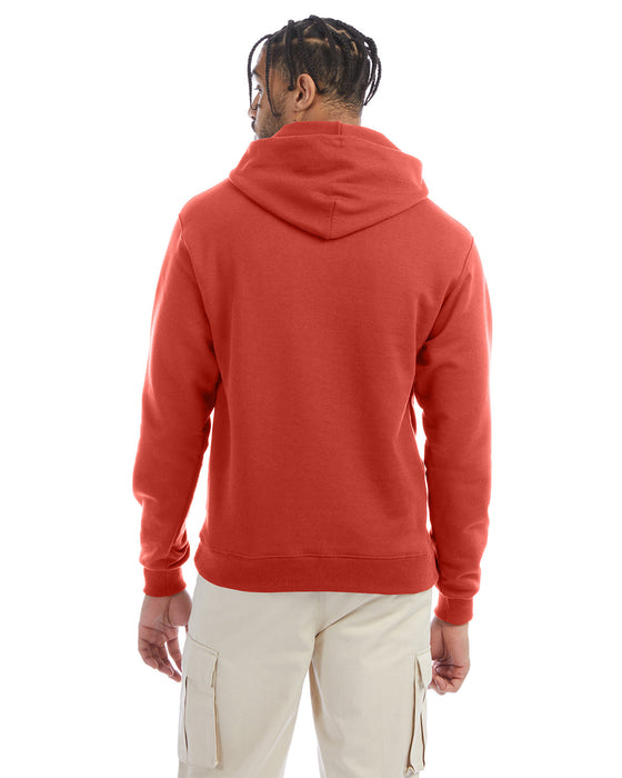 Rear view of the Adult Powerblend® Pullover Hooded Sweatshirt