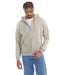 Front and Primary view of the Champion Adult Powerblend® Full-Zip Hooded Sweatshirt