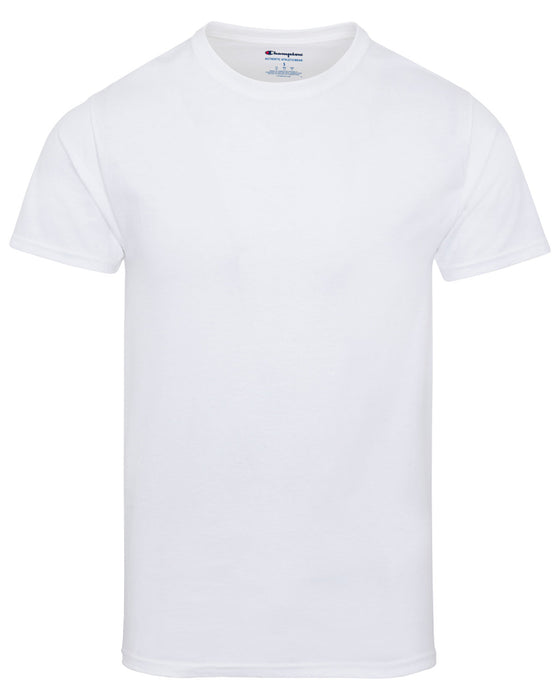 Front and Blank view of the Champion Adult 6 oz. Short-Sleeve T-Shirt