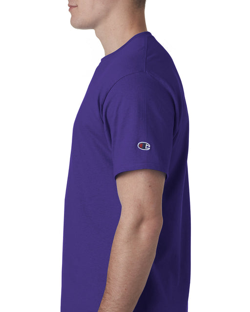 Right view of the Champion Adult 6 oz. Short-Sleeve T-Shirt