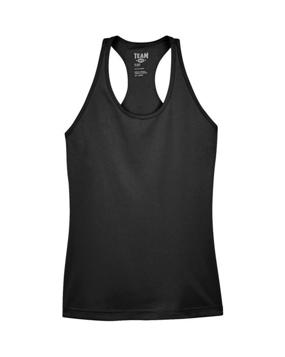 Front and Blank view of the Ladies' Zone Performance Racerback Tank