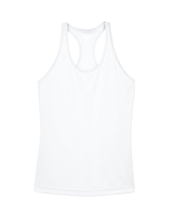 Front and Blank view of the Ladies' Zone Performance Racerback Tank