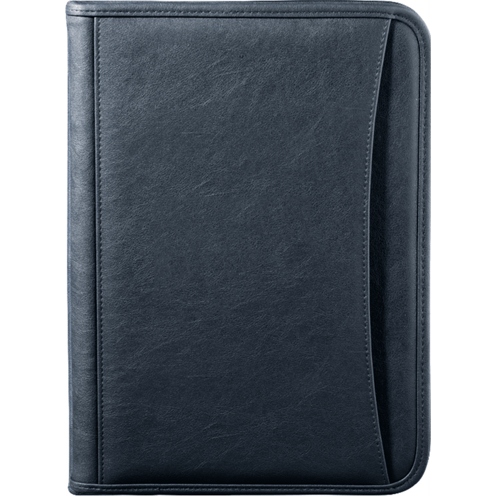 Front and Decorated view of the DuraHyde Zippered Padfolio