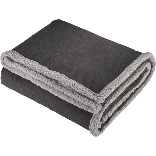 Front view of the Field &amp; Co.&#174; Oversized Wool Sherpa Blanket