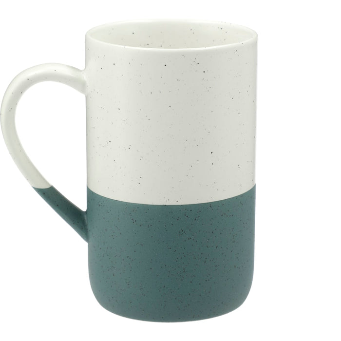 Back and Decorated view of the Speckled Wayland Ceramic Mug 13oz