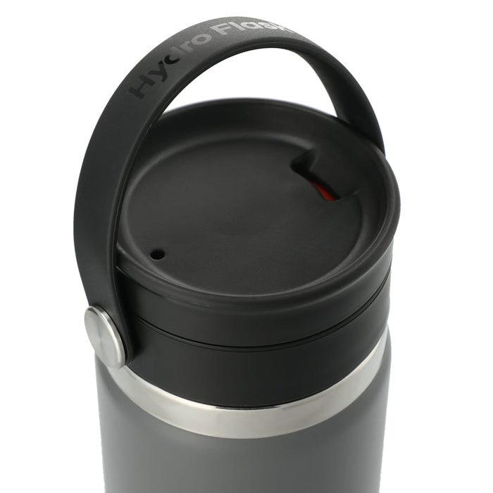 Front and Decorated view of the Hydro Flask&#174; Wide Mouth With Flex Sip™ Lid 20oz