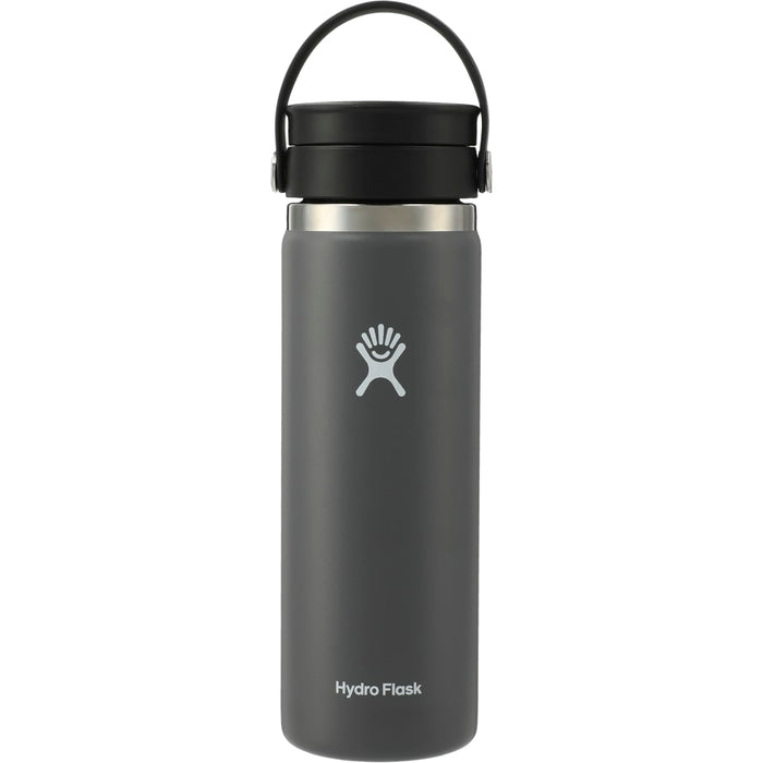 Back and Decorated view of the Hydro Flask&#174; Wide Mouth With Flex Sip™ Lid 20oz