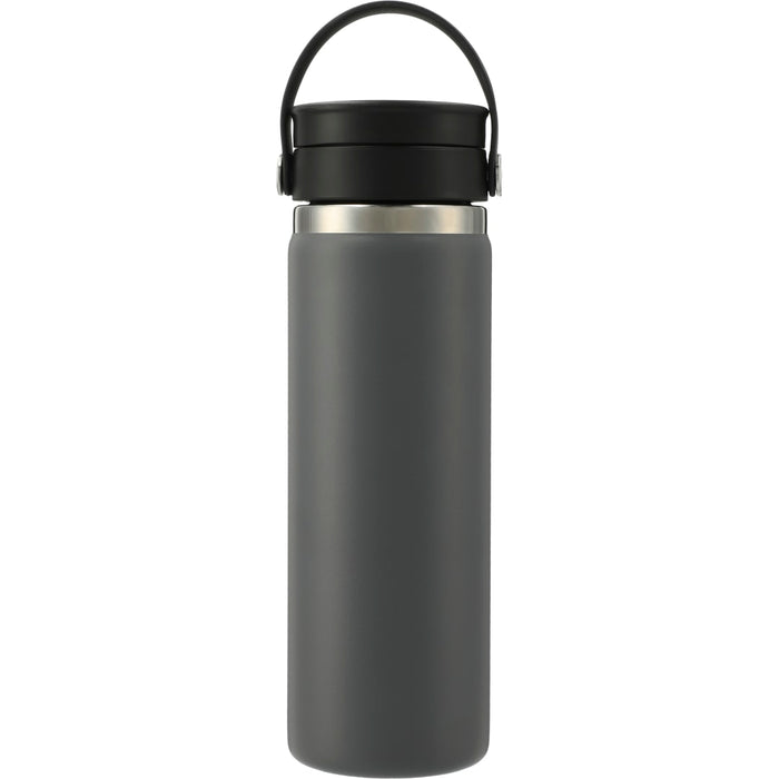 Front and Decorated view of the Hydro Flask&#174; Wide Mouth With Flex Sip™ Lid 20oz