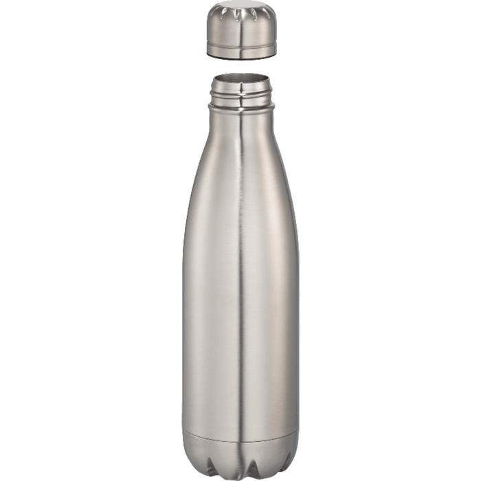 Front and Decorated view of the Copper Vacuum Insulated Bottle 17oz