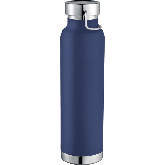 Front and Decorated view of the Thor Copper Vacuum Insulated Bottle 22oz